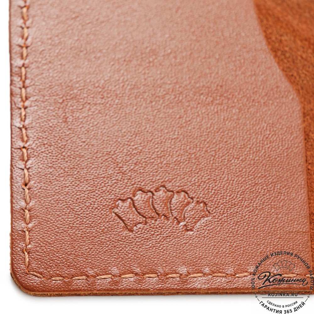  Кожаная обложка на паспорт "Будапешт" "Белка"