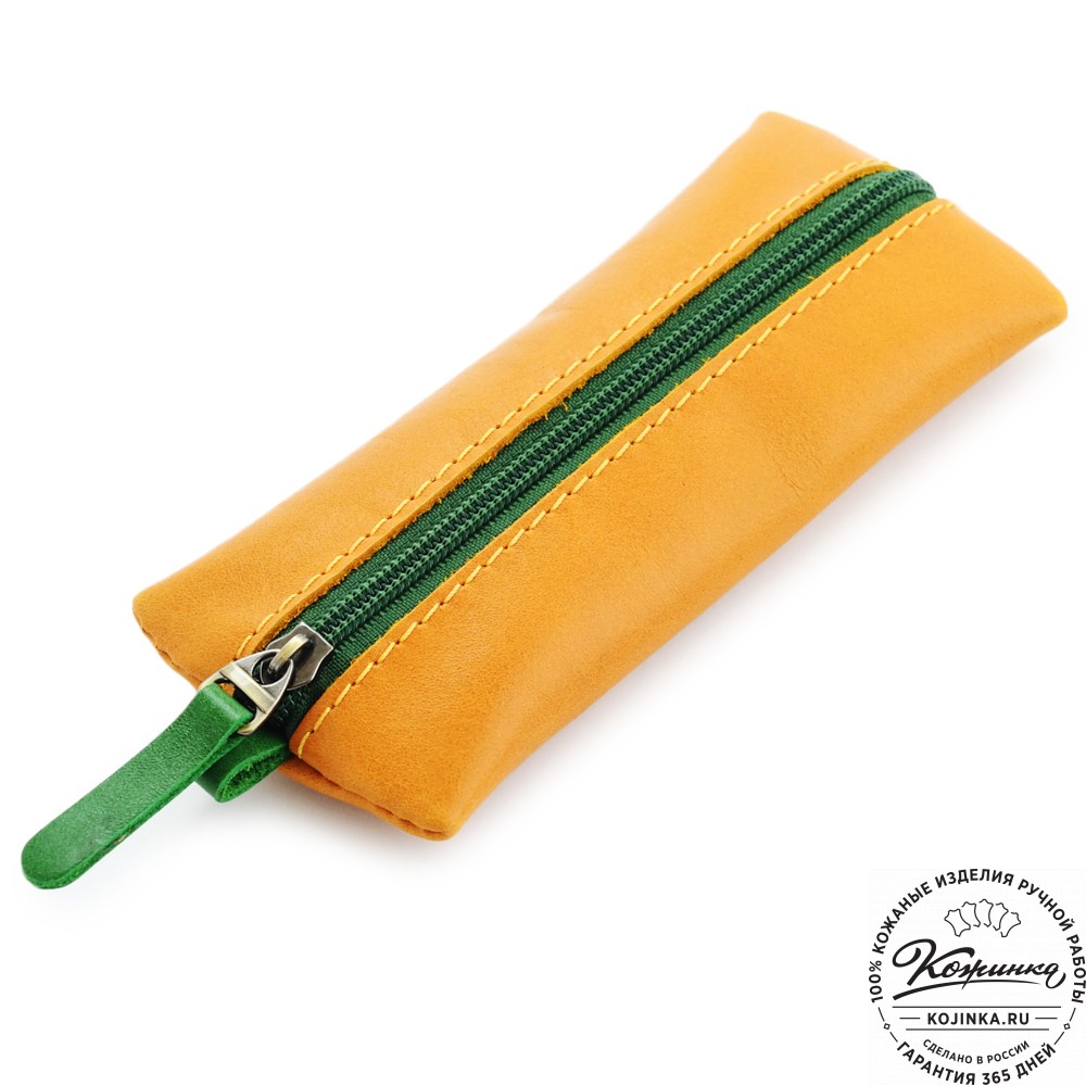 Кожаная ключница «Соло» "Чиполлино" (желтый) 