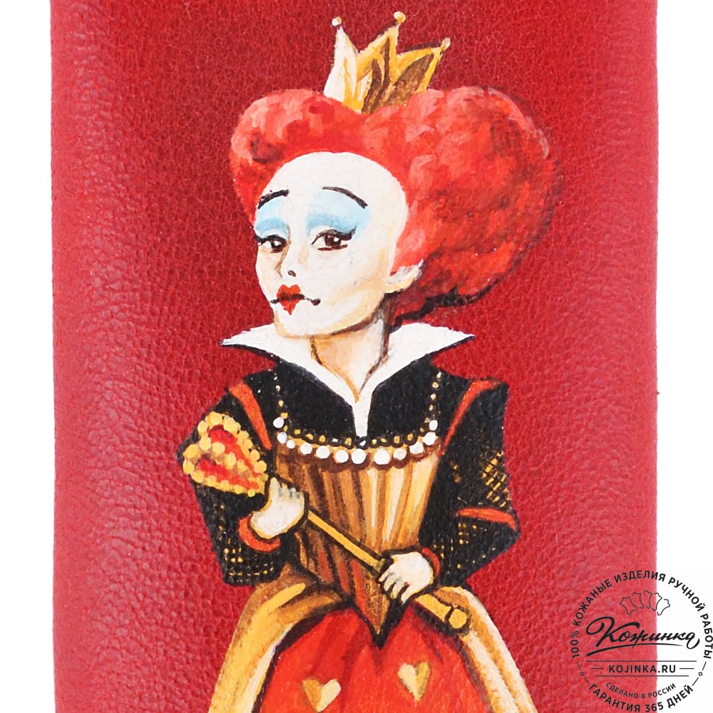 Кожаная ключница «Соло» "Красная королева" (красный)
