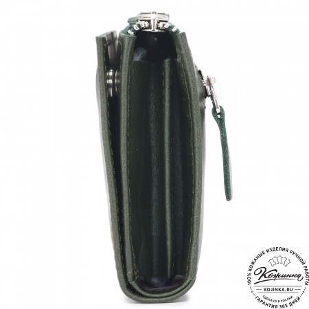 Кожаное портмоне Дублин (зеленый)