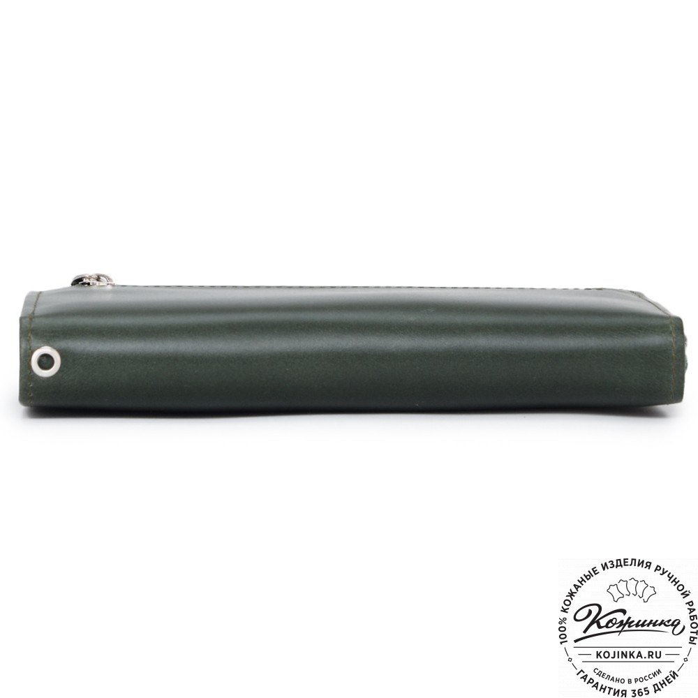 Кожаное портмоне Дублин (зеленый)