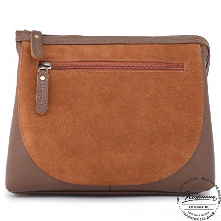 Женская кожаная сумка "Валери" (светло-коричневая)