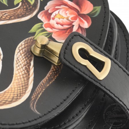 Кожаная сумка ручной работы "Джульетта-нью" "Змея"