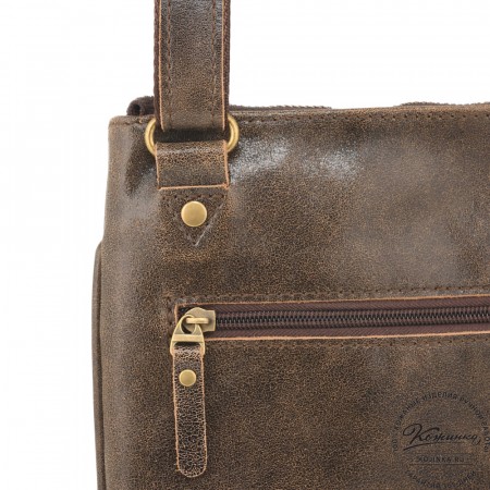 Мужская кожаная сумка "Говард" (коричневая наппа)