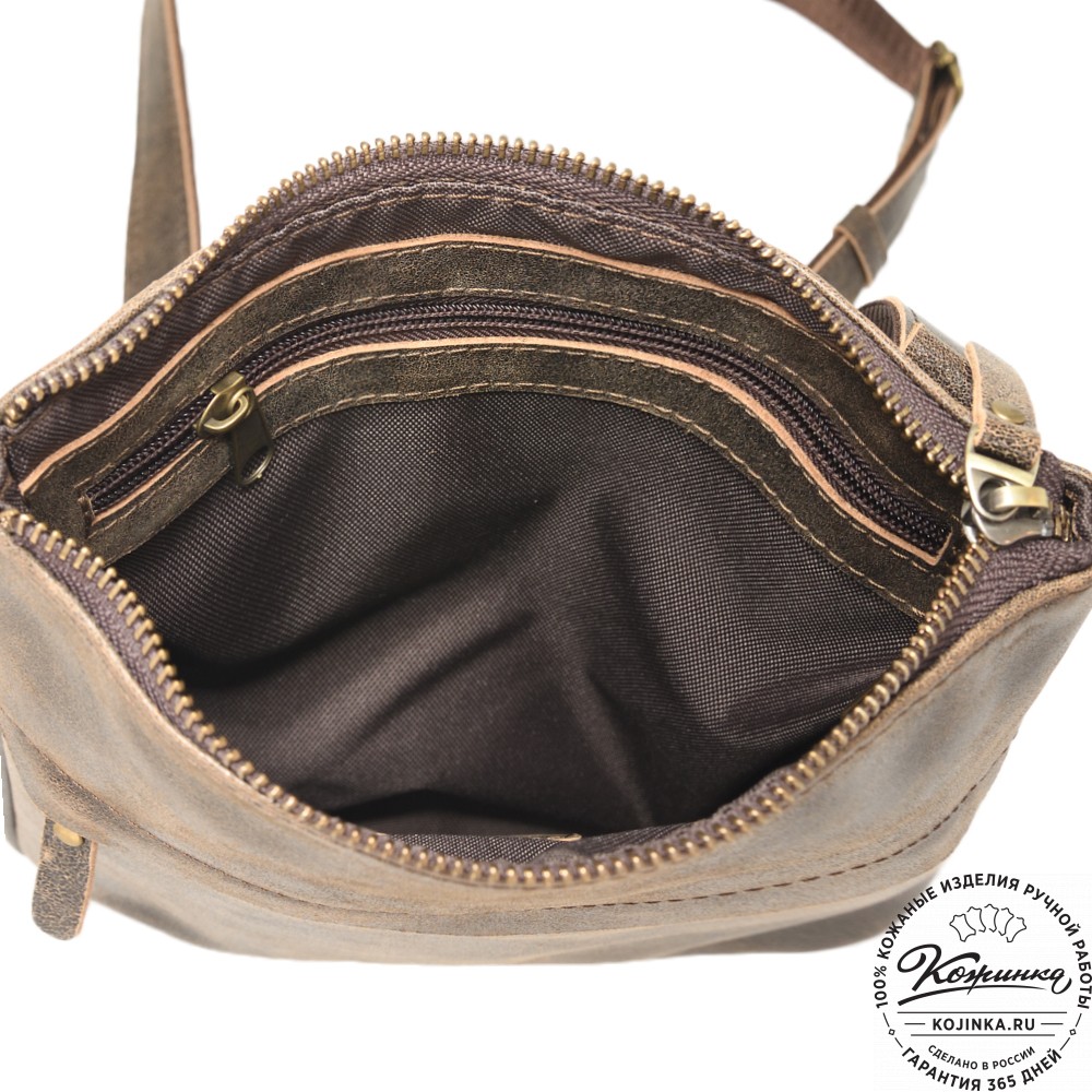 Мужская кожаная сумка "Говард" (коричневая наппа)