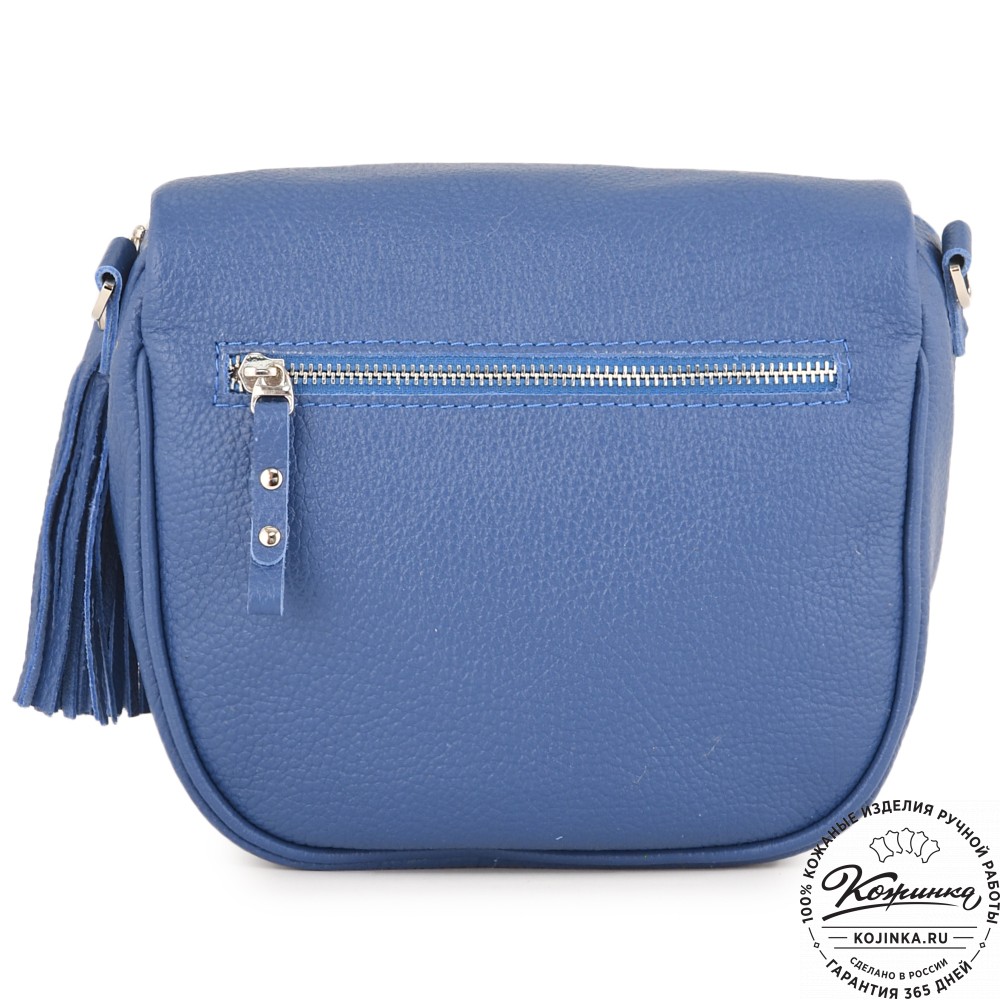 Женская кожаная сумка "Либерти" (синяя)