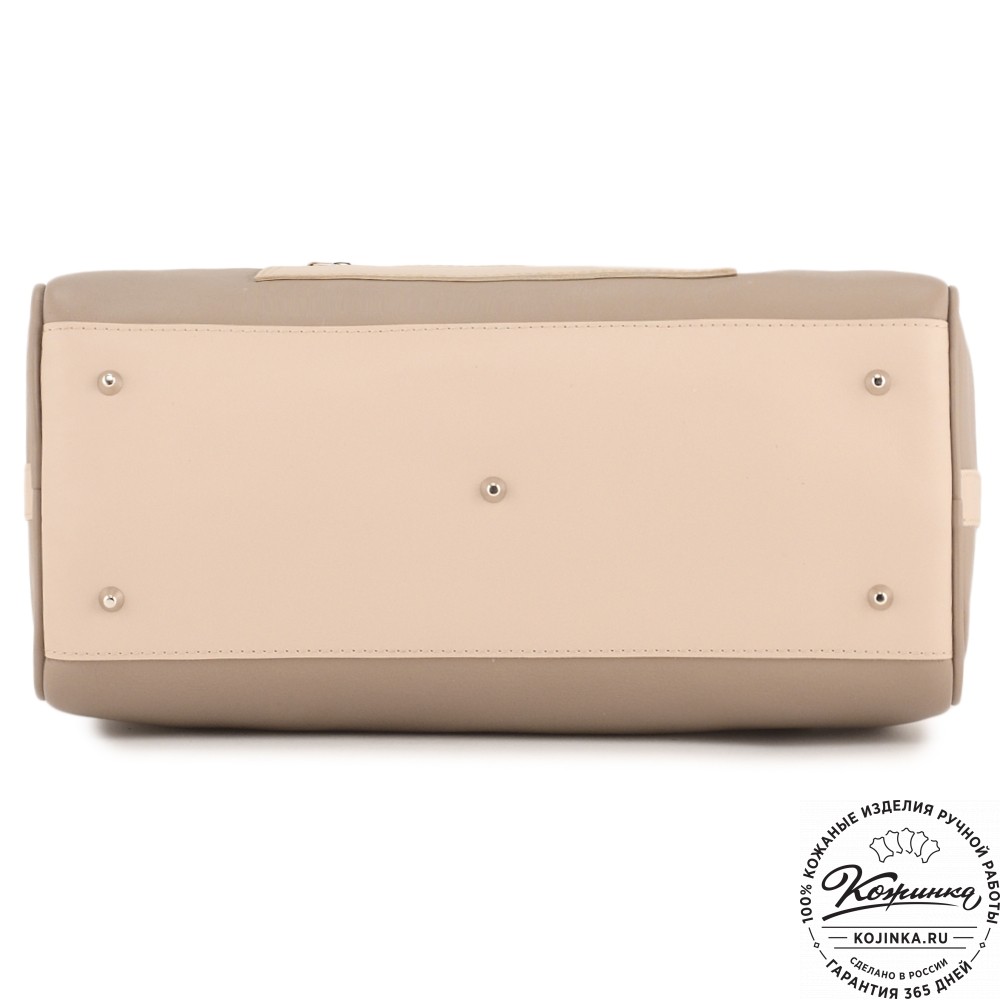  Женская кожаная сумка "Византия" (бежевый)