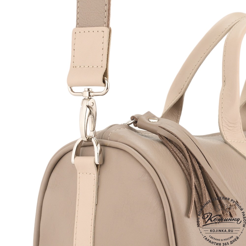  Женская кожаная сумка "Византия" (бежевый)
