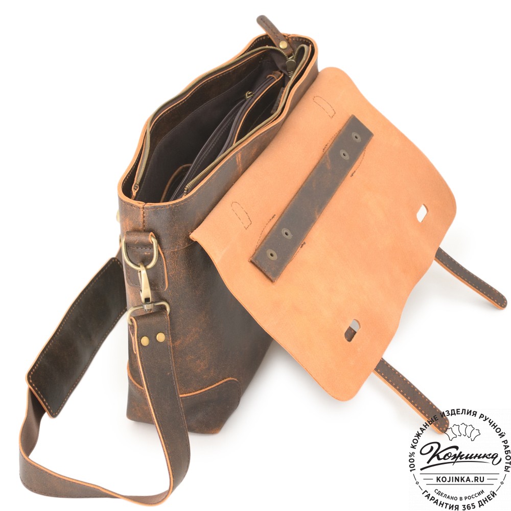 Кожаный портфель "Англетер" (коричневый эксклюзив)