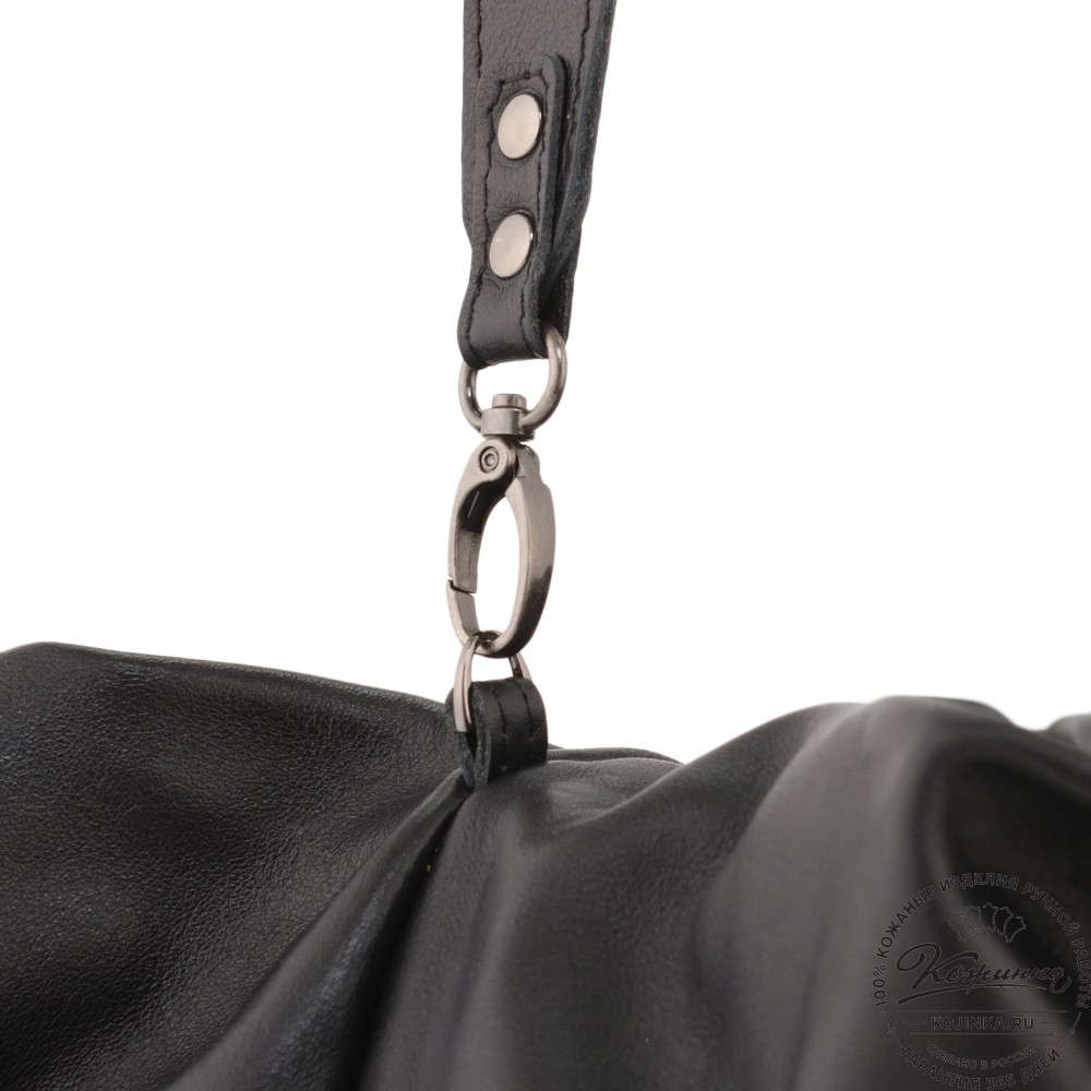 Женская кожаная сумка "Испания" (черная)