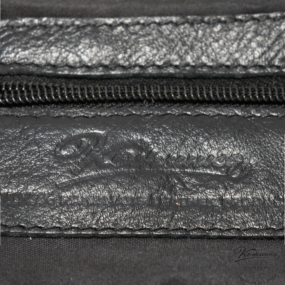 Женская кожаная сумка "Испания" (черная)