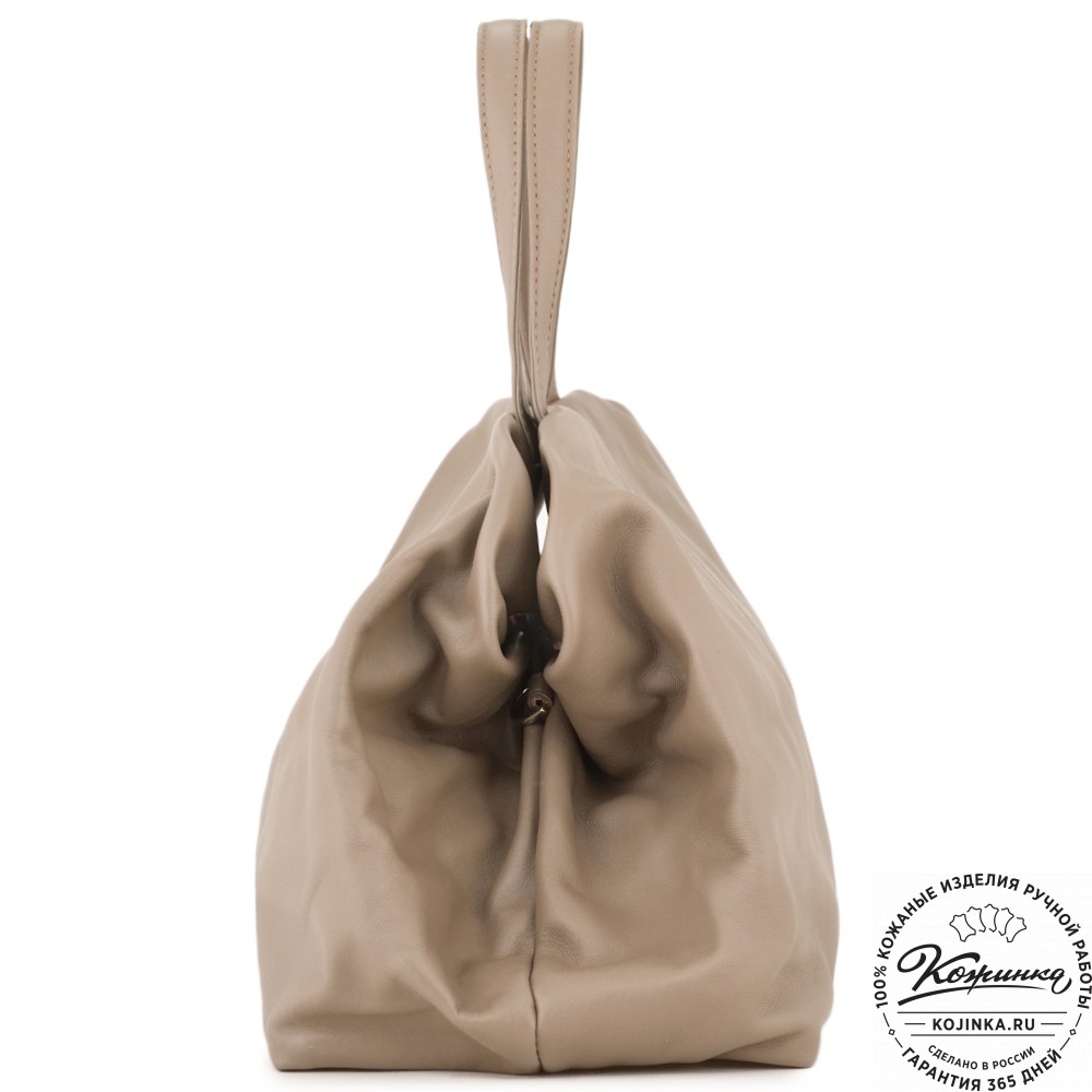 Женская кожаная сумка "Испания" (капучино)