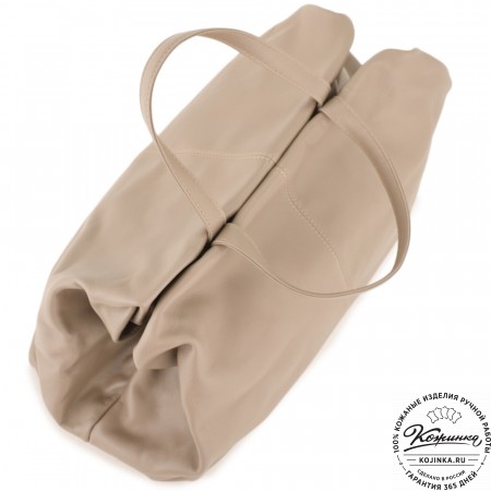 Женская кожаная сумка "Испания" (капучино)