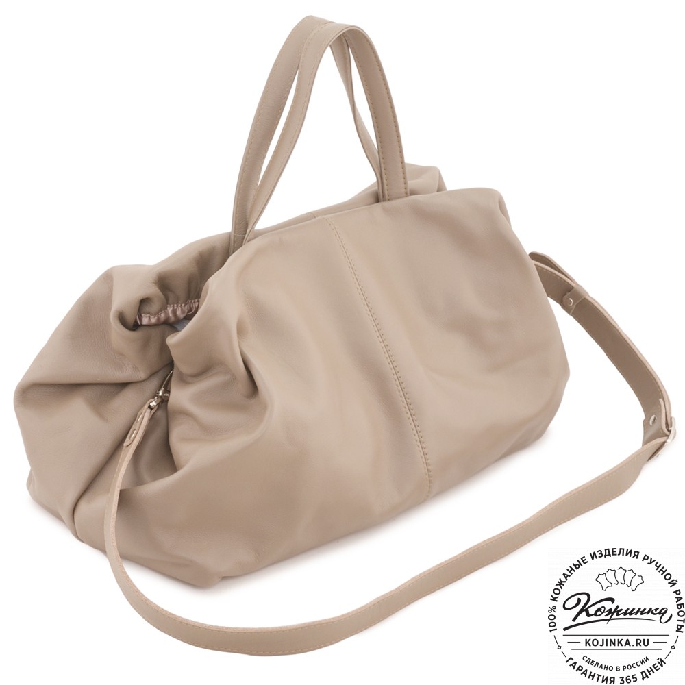 Женская кожаная сумка "Испания" (капучино)