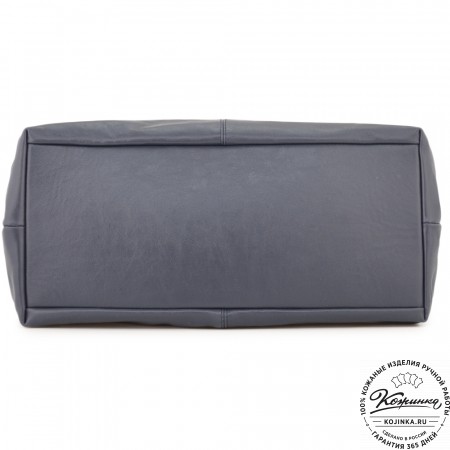 Женская кожаная сумка "Испания" (синяя)