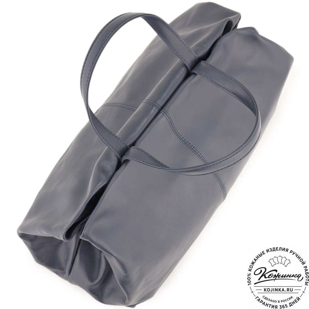 Женская кожаная сумка "Испания" (синяя)