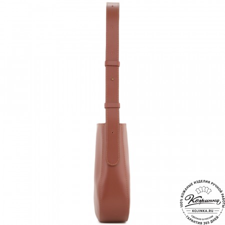 Женская кожаная сумка "Кантри" (коньяк)