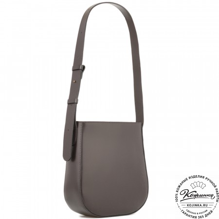 Женская кожаная сумка "Кантри" (темно-коричневый)