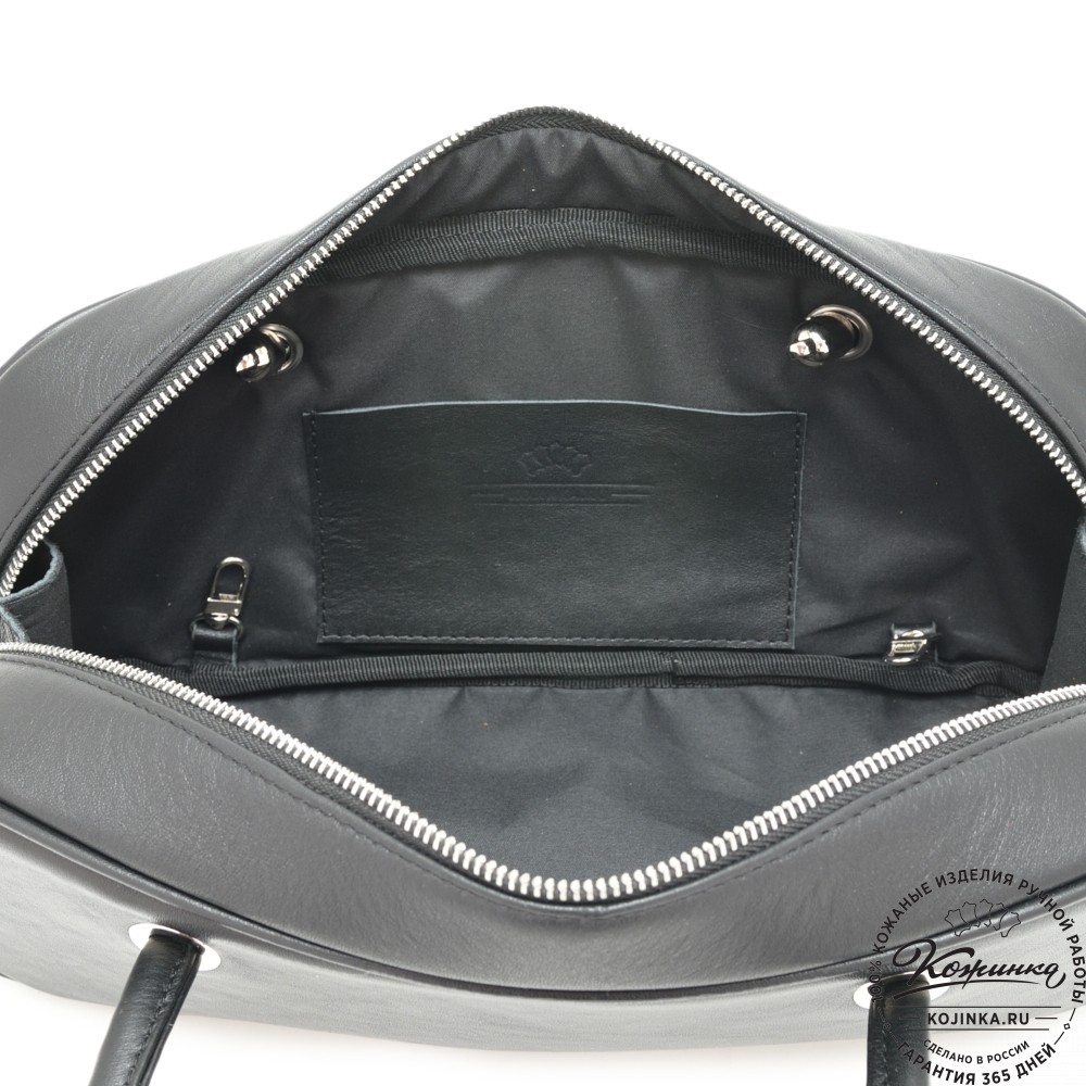 Женская кожаная сумка "Тамань" (черный)