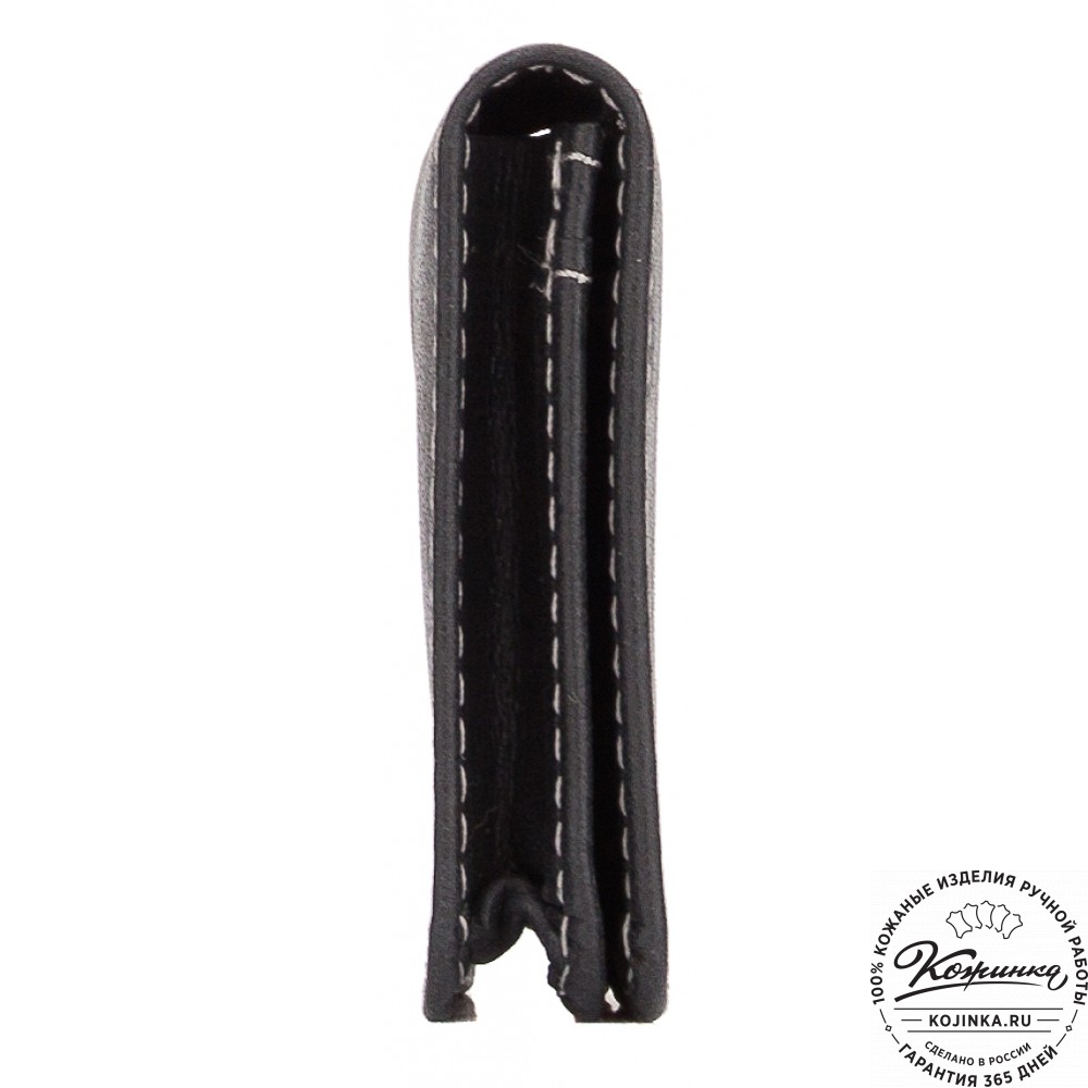 Кожаный картхолдер "Аляска" (чёрный)