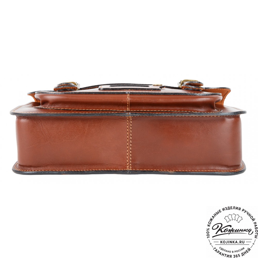 Кожаный портфель "Сатчел"  (коричневый)