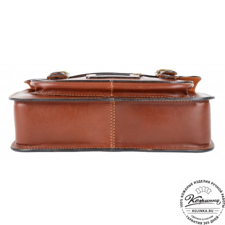 Кожаный портфель "Сатчел"  (коричневый)