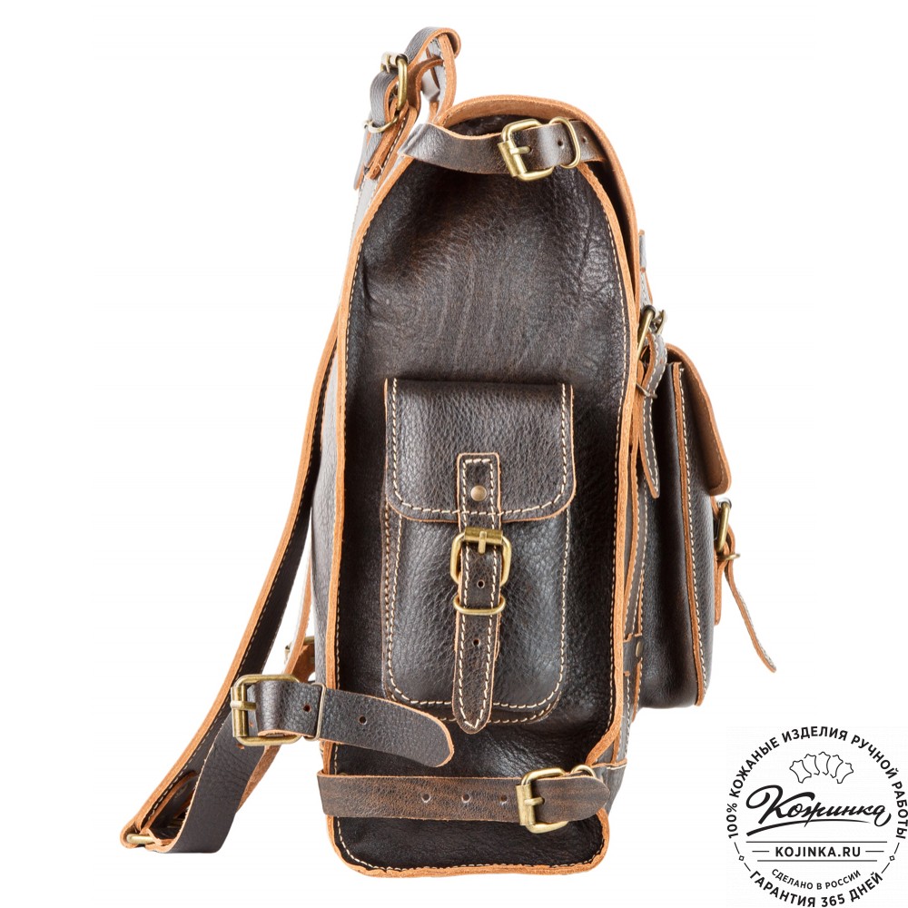 Кожаный ранец "Максимус 3" (коричневый эксклюзив)