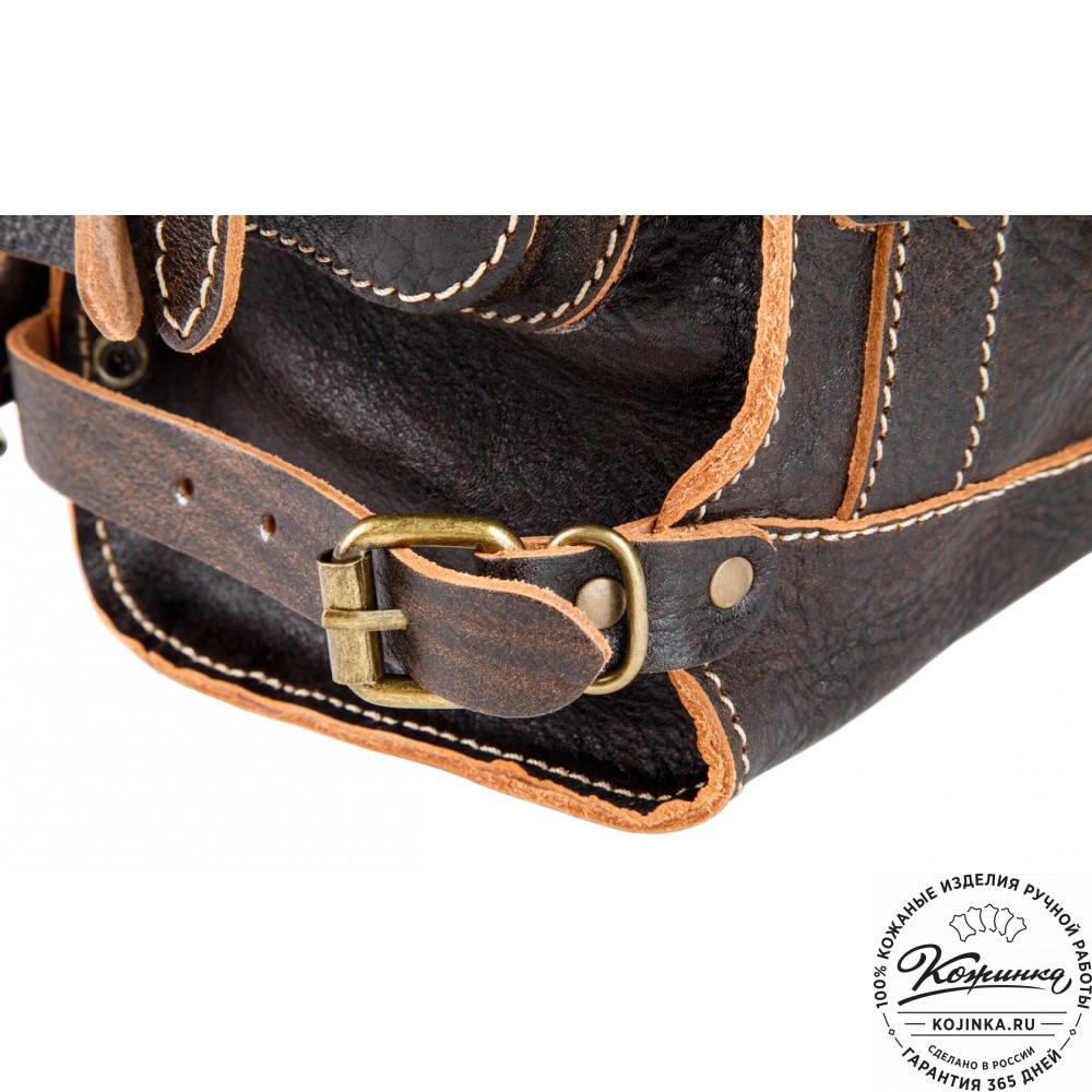 Кожаный ранец "Максимус 3" (коричневый эксклюзив)
