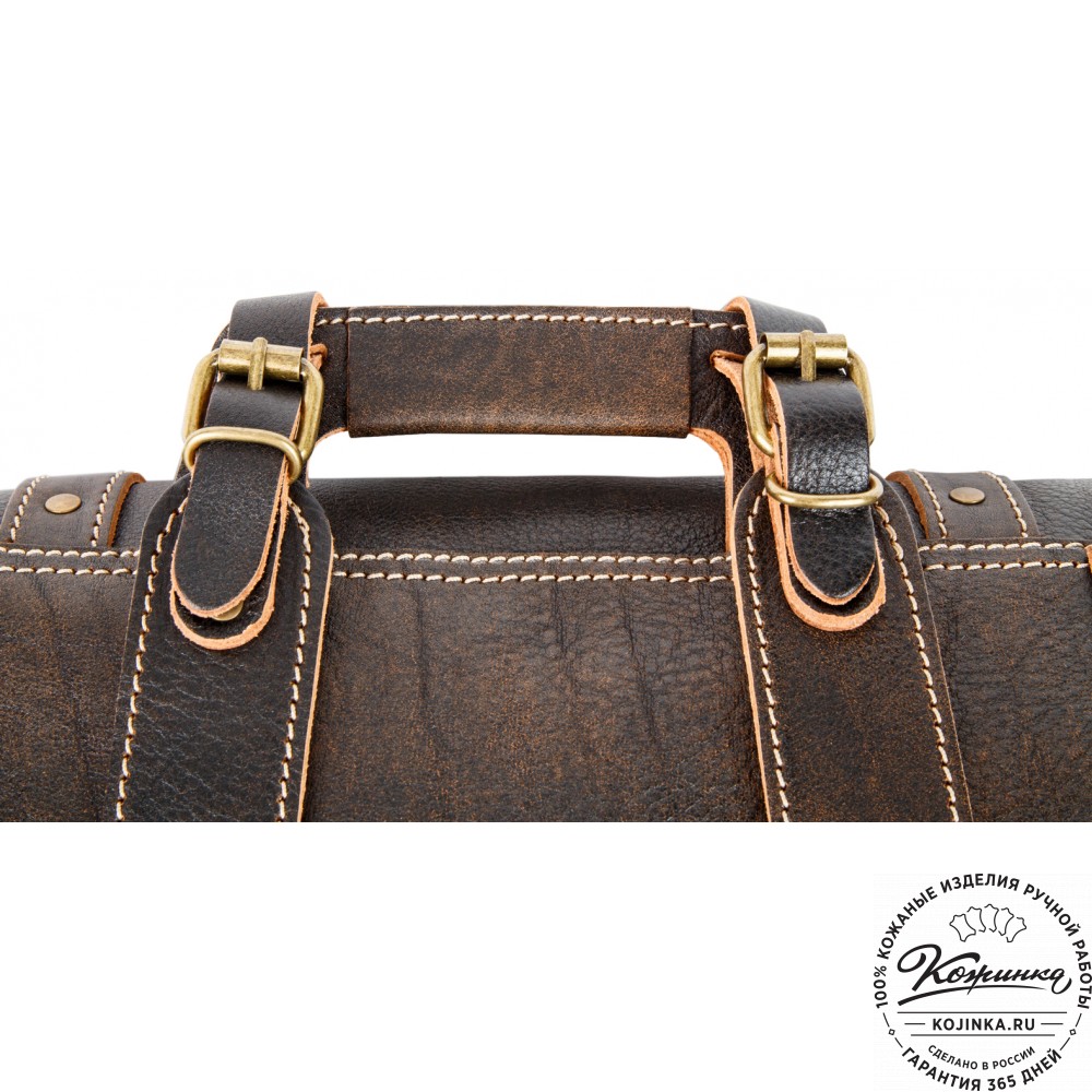 Кожаный ранец "Максимус 3" (коричневый эксклюзив)