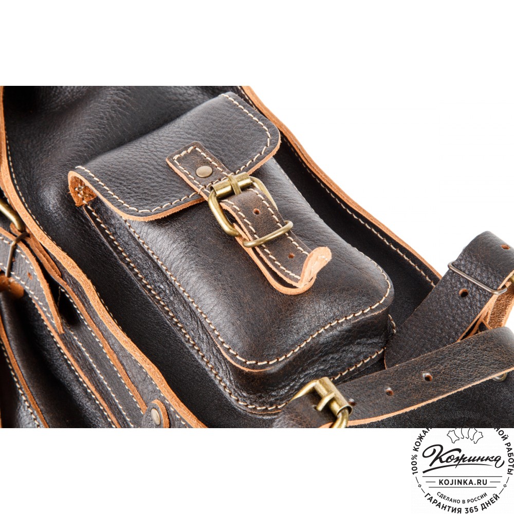 Кожаный ранец "Максимус 3" (коричневый эксклюзив)