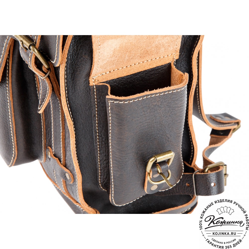 Кожаный ранец "Максимус 3" (коричневый эксклюзив)