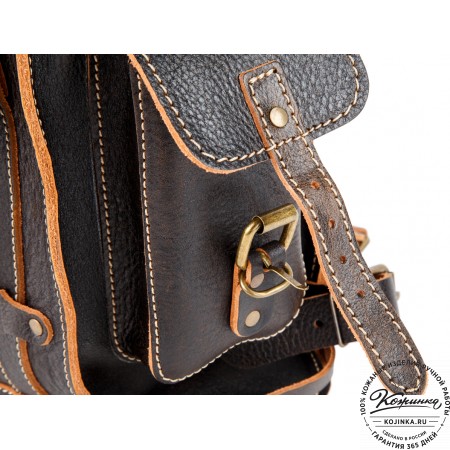Кожаный ранец "Максимус 3" (коричневый эксклюзив)