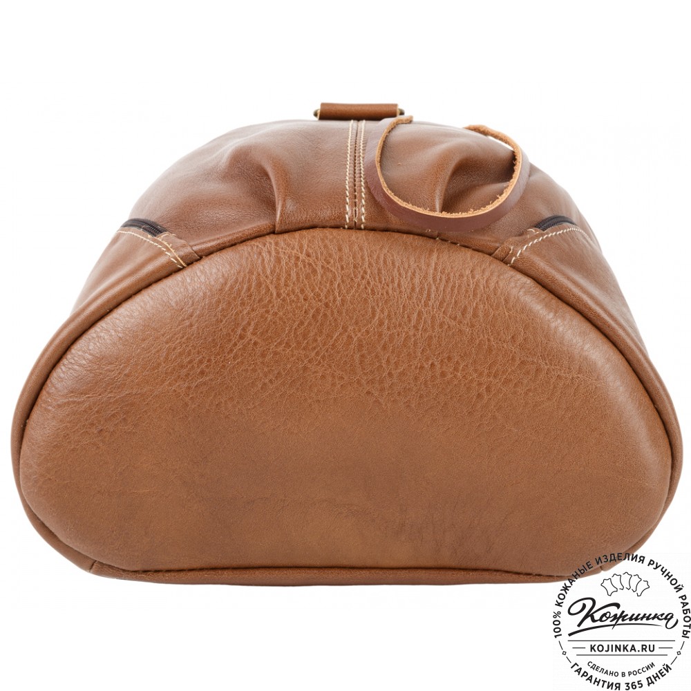 Женский кожаный рюкзак "Скиппи" (коричневый)