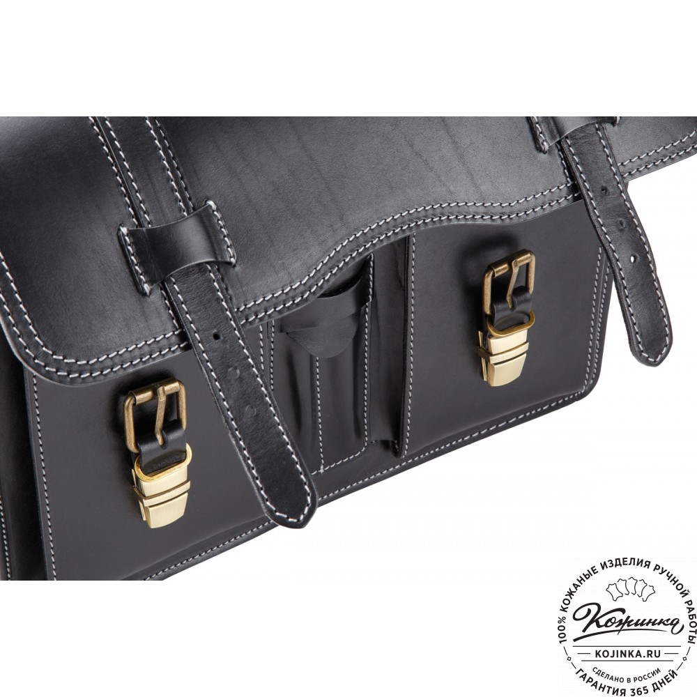Кожаный портфель "Юрист"  (черный)