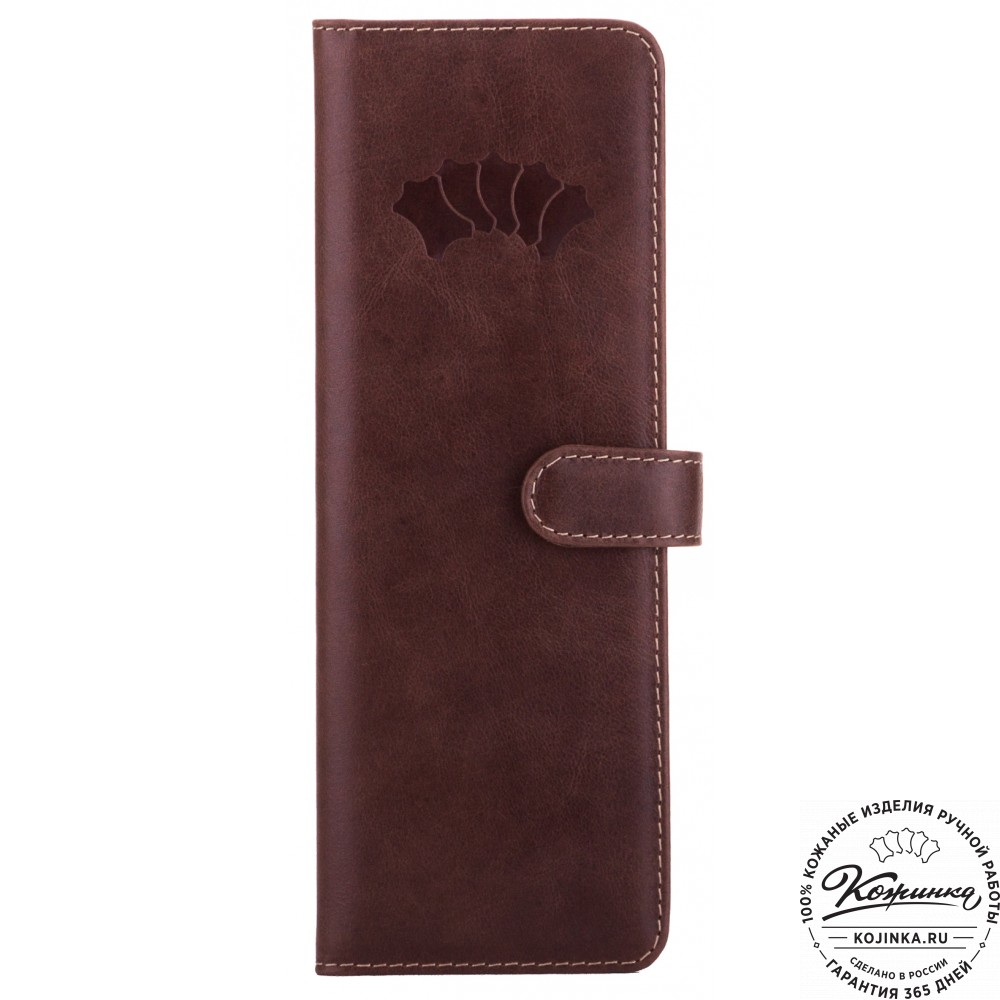 Кожаная визитница Токио (коричневая)