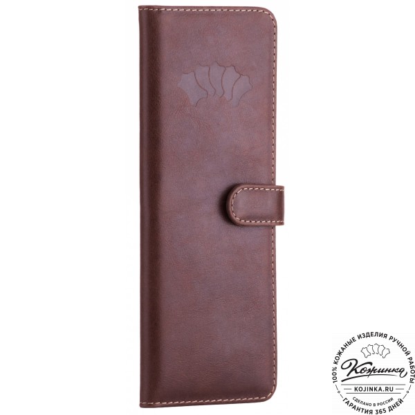 Кожаная визитница Токио (коричневая). фото 1