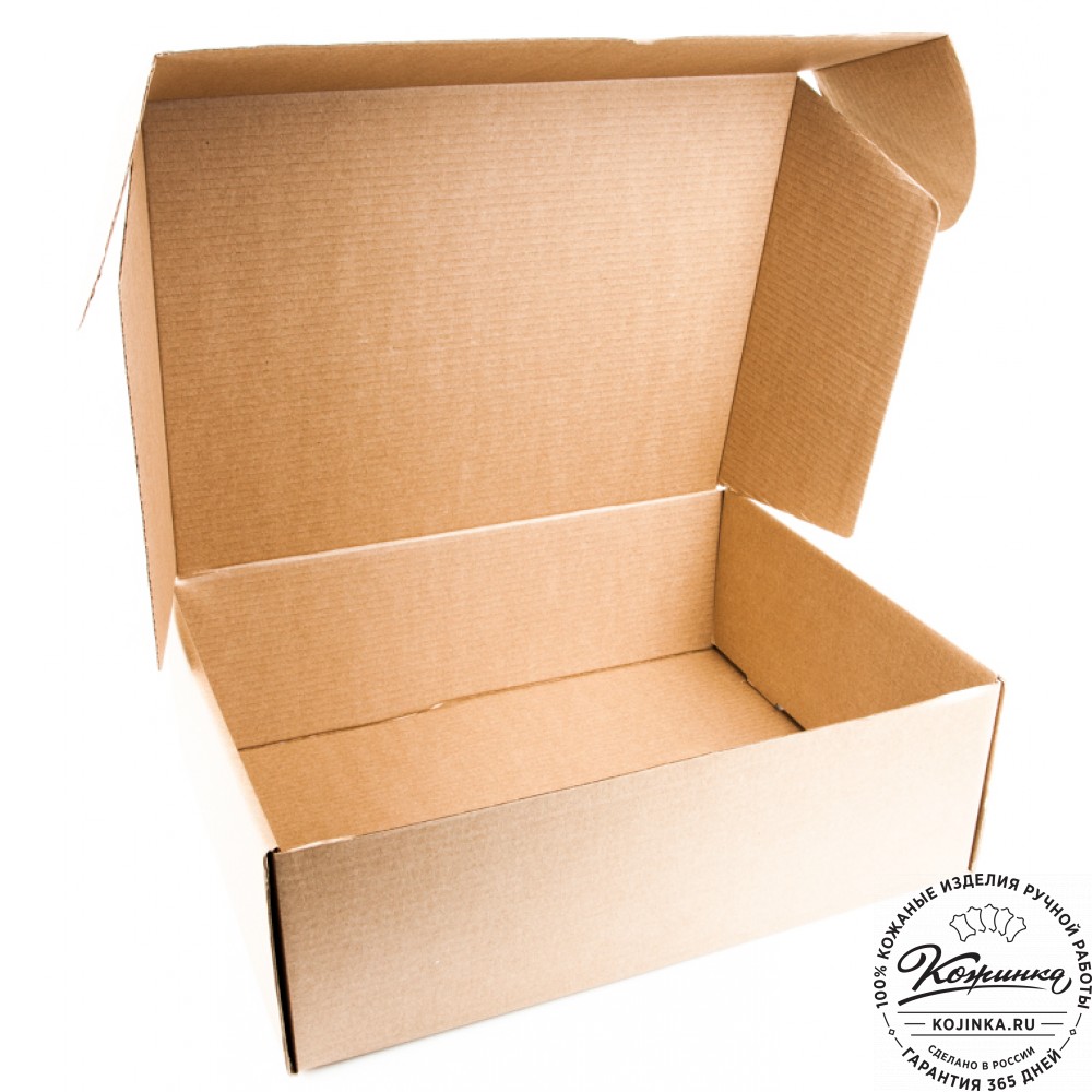 Кожаная деловая сумка "Марк" (черная)