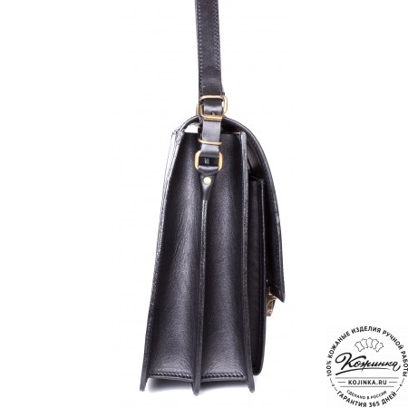 Кожаный деловой портфель "Адвокат-1" (черный)