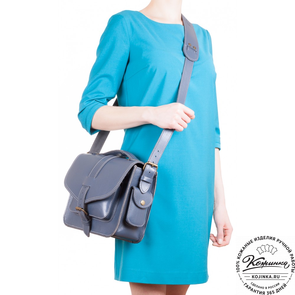 Кожаная  сумка "Виктория" (бежевая)