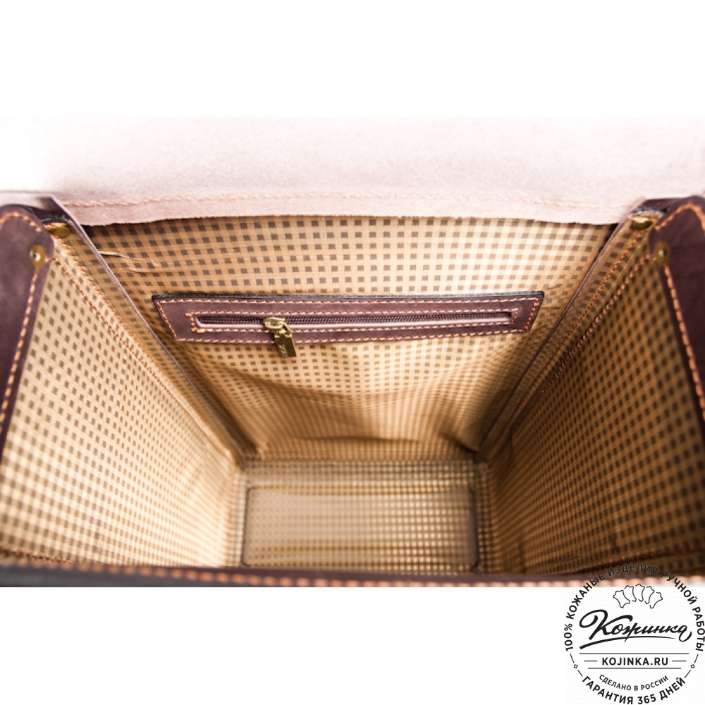 Мужской кожаный рюкзак "Легион" (коричневый)