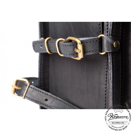 Мужской кожаный рюкзак "Легион" (чёрный)