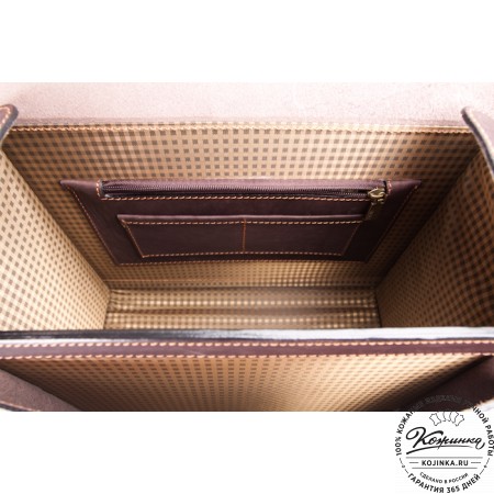 Кожаный портфель "Вояджер" (коричневый)