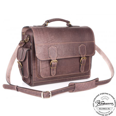 Кожаный портфель "Вояджер" (коричневый)
