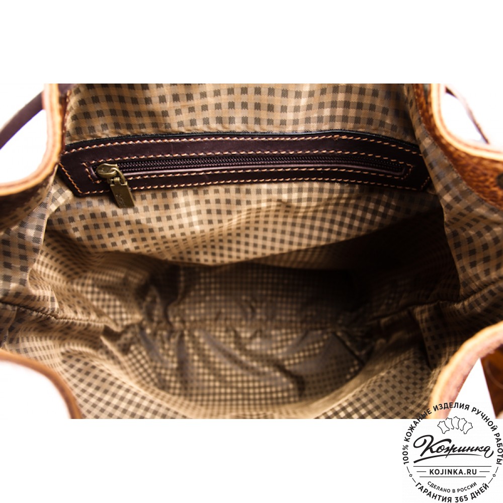 Кожаный рюкзак "Классик 2" (коричневый)