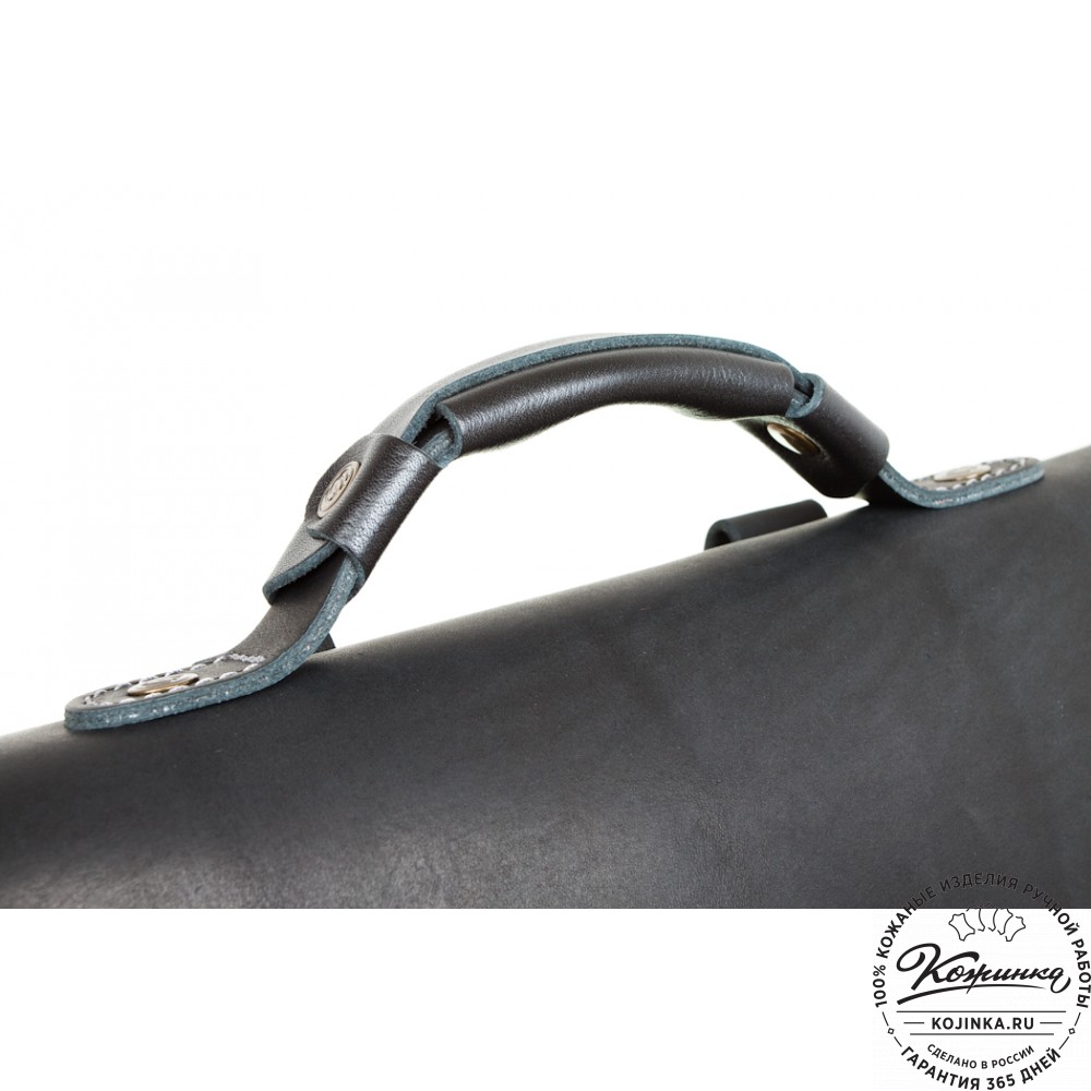 Кожаный рюкзак "Спэйс" (черный)