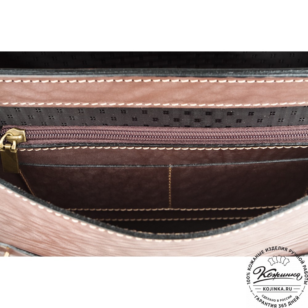 Кожаный портфель "Француз" (коричневый)