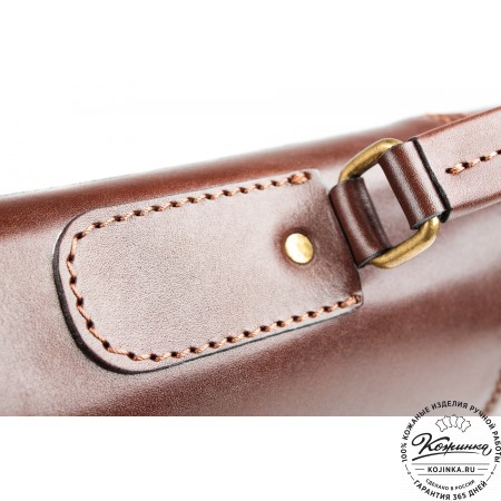 Кожаный деловой портфель "Адвокат-1" (коричневый)