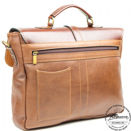 Кожаный портфель "Лайт" (коричневый)