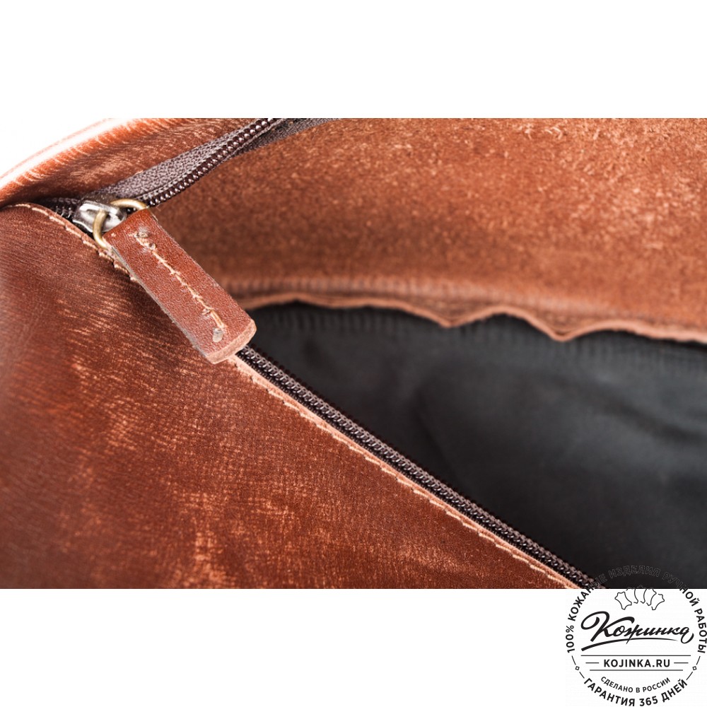 Кожаный рюкзак "Эль-Пасо" (светло-коричневый)