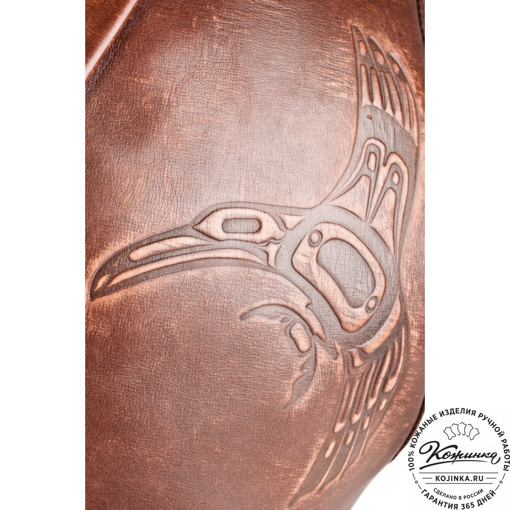 Кожаный рюкзак "Эль-Пасо" (светло-коричневый)